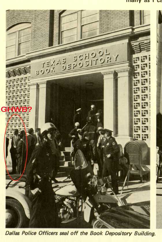Texas School Book Depository in Dallas shortly after the assassination of President John F. Kennedy